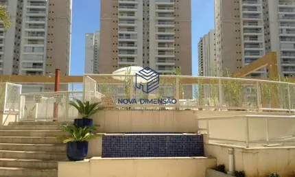Apartamento semi mobiliado 83m2 com varanda gourmet - jd aquarius - 3 dorms
