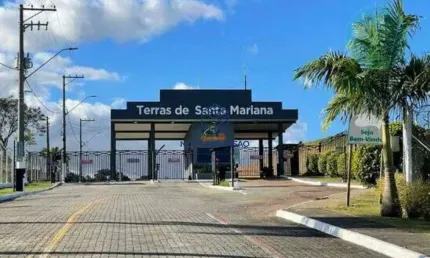 Terreno de 1.200 m2 no condominio terras de santa mariana - caçapava