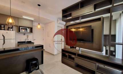 Studio Mobiliado para Locação – Compacto no tamanho, gigante no conforto - 34 m² - Jardim Tarraf II - SJRP/SP