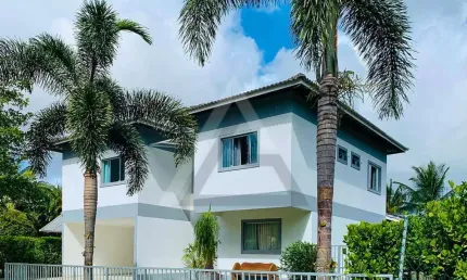 Casa em condomínio para venda em camaçari, busca vida, 4 dormitórios, 4 suítes, 5 banheiros, 4 vagas