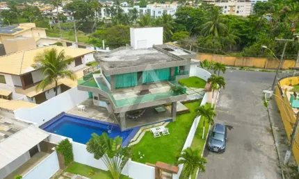 Casa para Venda em Lauro de Freitas, Vilas do Atlântico, 4 dormitórios, 4 suítes, 8 banheiros, 4 vagas