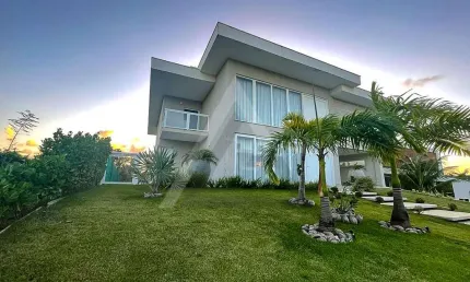 Casa em Condomínio para Venda em Camaçari, Busca Vida, 4 dormitórios, 4 suítes, 7 banheiros, 8 vagas