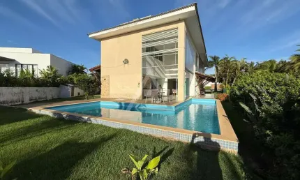 Casa em Condomínio para Locação em Camaçari, Busca Vida, 4 dormitórios, 4 suítes, 7 banheiros, 4 vagas
