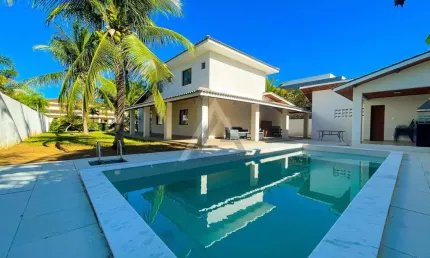 Casa em condomínio para venda em camaçari, busca vida, 5 dormitórios, 4 suítes, 7 banheiros, 4 vagas
