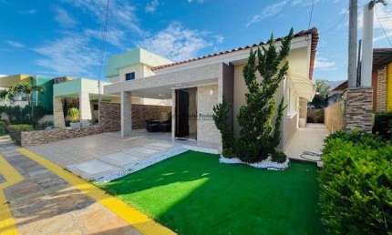 Linda casa plana c/ 200m² à venda no Cond. Green Club 1, Parnamirim/RN