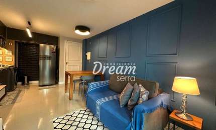 Apartamento com 1 dormitório à venda, 55 m² por R$ 560.000,00 - Itaipava - Petrópolis/RJ