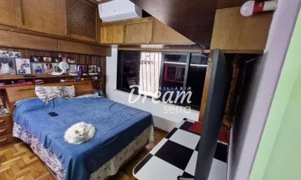Apartamento com 1 dormitório à venda, 27 m² por r$ 230.000,00 - várzea - teresópolis/rj