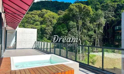 Cobertura com 3 dormitórios à venda, 145 m² por r$ 1.400.000,00 - alto - teresópolis/rj