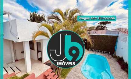 Casa Alugar Novo Mundo 348m² Com 4 vagas de garagem, churrasqueira com deck e piscina