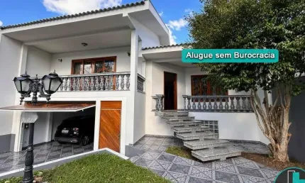 Casa para alugar no boa vista com 4 quartos, 3 suítes, edícula com quarto, banheiro e salão com churrasqueira e fogão a lenha 405m² por r$7.500,00/mês