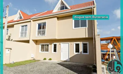 Sobrado em condomínio para Alugar no Barreirinha com 3 quartos,1 suíte com closet, churrasqueira e 3 vagas de garagem com 130m² por R$ 5.400,00/mês