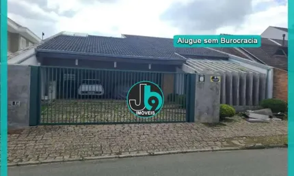 Casa térrea para alugar com 380m² no bairro aristocrata em são josé dos pinhais com 3 quartos sendo 1 suíte, escritório, churrasqueira e 4 vagas.