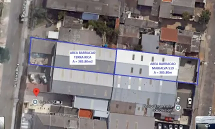 Barracão / galpão / depósito para alugar na rua marialva, 519, emiliano perneta, pinhais, 771 m2 por r$ 17.746