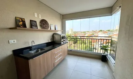 Apartamento com três dormitórios no The Park View em Indaiatuba.