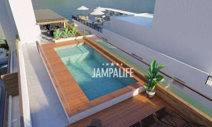 Flat com 1 dormitório à venda, 51 m² por R$ 470.000,00 - Cabo Branco - João Pessoa/PB