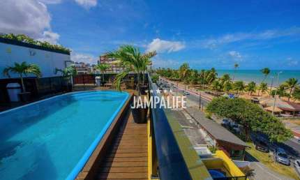 Flat com 1 dormitório à venda, 53 m² por R$ 649.000,00 - Cabo Branco - João Pessoa/PB