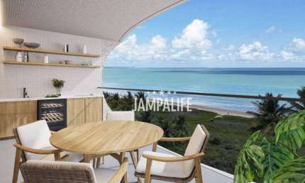 Apartamento espaçoso na beira mar de Intermares - Lançamento
