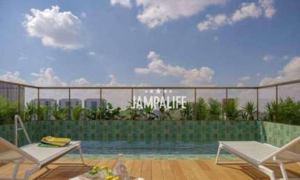 Apartamento com 1 dormitório à venda, 22 m² por R$ 212.000,00 - Intermares - Cabedelo/PB