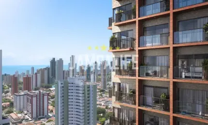 Flat com 1 dormitório à venda, 27 m² por R$ 252.749,92 - Miramar - João Pessoa/PB
