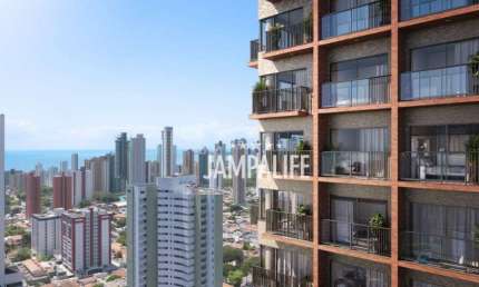 Flat com 1 dormitório à venda, 27 m² por R$ 252.749,92 - Miramar - João Pessoa/PB