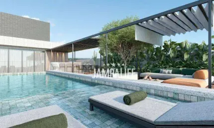 Flat com 1 dormitório à venda, 25 m² por R$ 299.000,00 - Praia do Poço - Cabedelo/PB