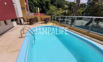 Apartamento com 1 dormitório à venda, 34 m² por r$ 360.000,00 - cabo branco - joão pessoa/pb