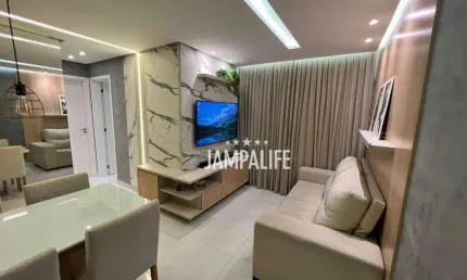 Apartamento com 2 dormitórios à venda, 57 m² por R$ 390.000,00 - Jardim Cidade Universitária - João Pessoa/PB