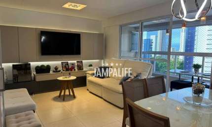 Apartamento com 4 dormitórios à venda, 131 m² por R$ 1.220.000,00 - Miramar - João Pessoa/PB