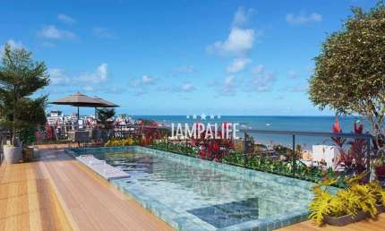 Flat com 1 dormitório à venda, 26 m² por R$ 420.000,00 - Cabo Branco - João Pessoa/PB