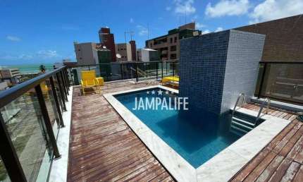Flat com 1 dormitório à venda, 35 m² por R$ 300.000,00 - Intermares - Cabedelo/PB