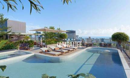 Flat com 1 dormitório à venda, 25 m² por R$ 426.000,00 - Tambaú - João Pessoa/PB