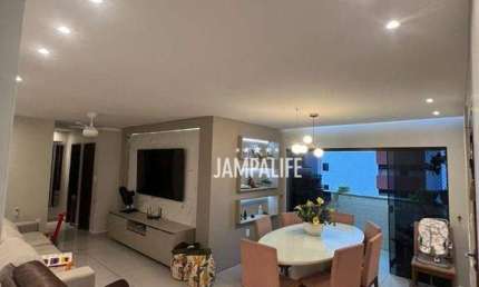 Apartamento com 3 dormitórios à venda, 106 m² por R$ 550.000,00 - Manaíra - João Pessoa/PB