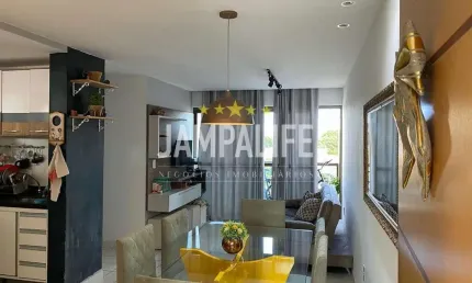 Apartamento com 2 dormitórios à venda, 61 m² por r$ 360.000 - altiplano cabo branco - joão pessoa/pb