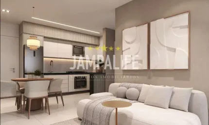 Apartamento Garden com 1 dormitório à venda, 42 m² por R$ 270.000,00 - Praia do Poço - Cabedelo/PB