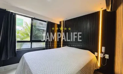 Flat com 1 dormitório à venda, 15 m² por r$ 380.000,00 - cabo branco - joão pessoa/pb
