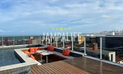 Apartamento com 1 dormitório à venda, 54 m² por r$ 590.000,00 - jardim oceania - joão pessoa/pb