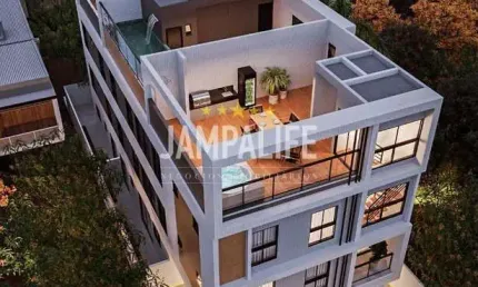 Apartamento com 2 dormitórios à venda, 54 m² por r$ 330.000,00 - josé américo de almeida - joão pessoa/pb