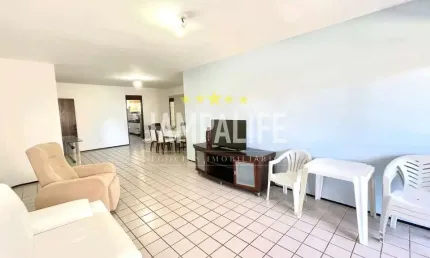 Apartamento com 4 dormitórios, 180 m² - venda por r$ 690.000,00 ou aluguel por r$ 7.066,67/mês - camboinha - cabedelo/pb