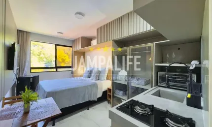 Flat com 1 quarto à venda no Cabo Branco, João Pessoa 