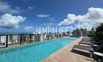 Flat com 1 quarto à venda no Tambaú, João Pessoa 