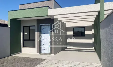 CASA COM 3 DORMITORIOS COM SUITE SENDO 2 VAGAS DE GARAGEM EM SÃO JOSÉ DOS PINHAIS