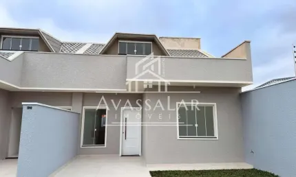 Casas com 3 dormitórios sendo 1 amplo com suíte, Sítio Cercado, CURITIBA - PR