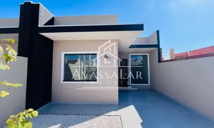 CASA COM 3 DORMITORIOS COM SUITE ,VAGA DE GARAGEM E ESPAÇO DE FUNDOS EM OBRAS EUCALIPTOS- FRG