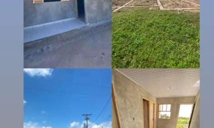 CASA NOVA SENDO CONSTRUIDA HA 100 METROS DO MAR ESCRITURADA