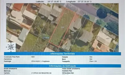 Terreno à venda na Rua Terra Roxa, 1079, Pacaembu, Cascavel