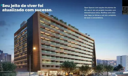 Apartamento para venda em salvador, armação, 1 dormitório, 1 banheiro, 1 vaga