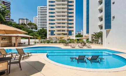 Apartamento para venda em salvador, cidade jardim, 3 dormitórios, 2 suítes, 3 banheiros, 2 vagas