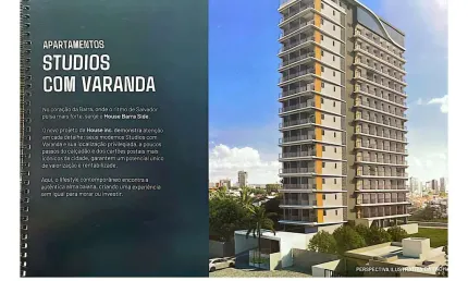 Apartamento para venda em salvador, barra, 1 dormitório, 1 banheiro, 1 vaga
