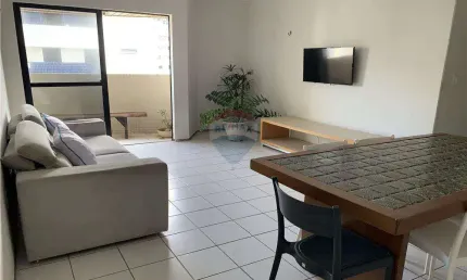 Apartamento à beira mar mobiliado para alugar no Bessa
