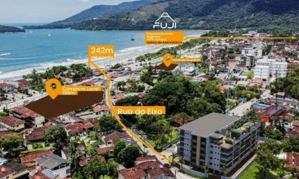 Apartamento com 2 quartos à venda na Avenida Neraldino Rosa dos Santos, Maranduba, Ubatuba, 66 m2 por R$ 395.349